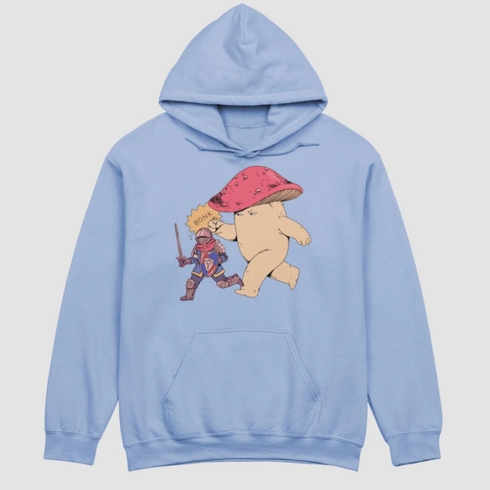 dark souls mushroom bonk hoodie from iron pineapple 🍍